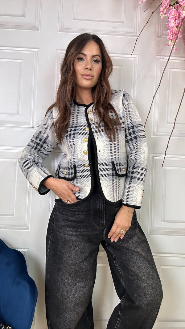 Cardigan B.mood Bianco/ nero