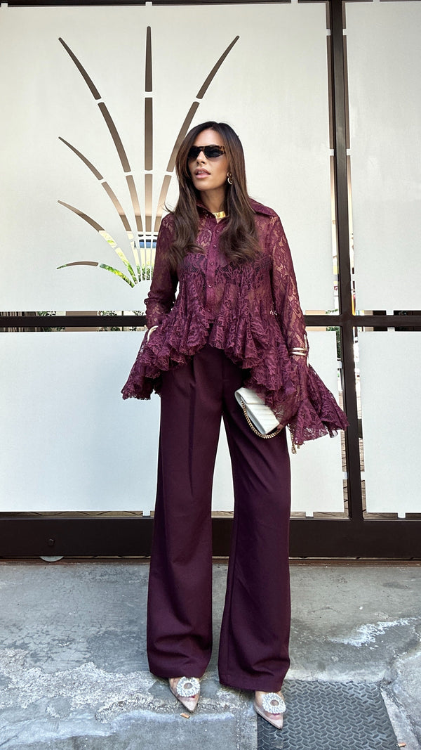 Pantalone Eloise prugna