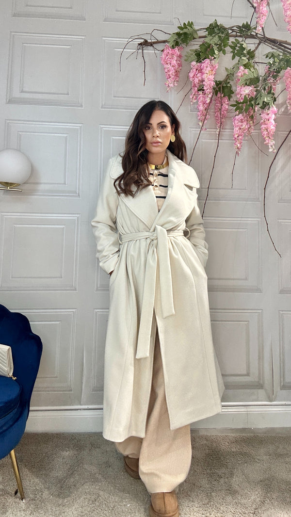 Cappotto Elvira made Italy Panna