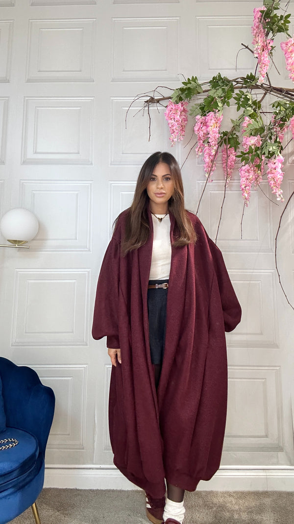 Cappotto Camelia bordeaux