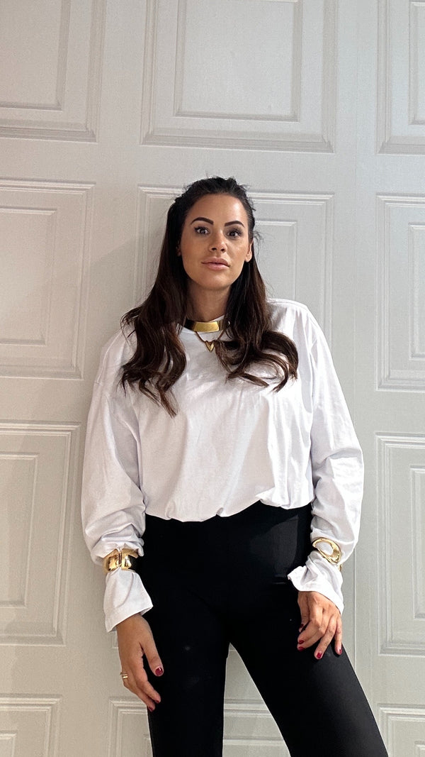 Shirt  basic Over  con spallina interna bianca