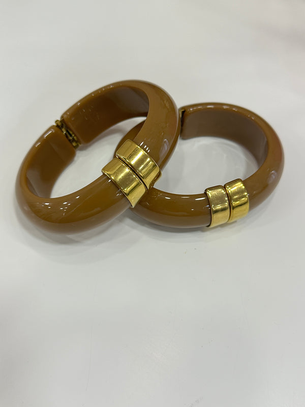 Bracciale in osso caffe