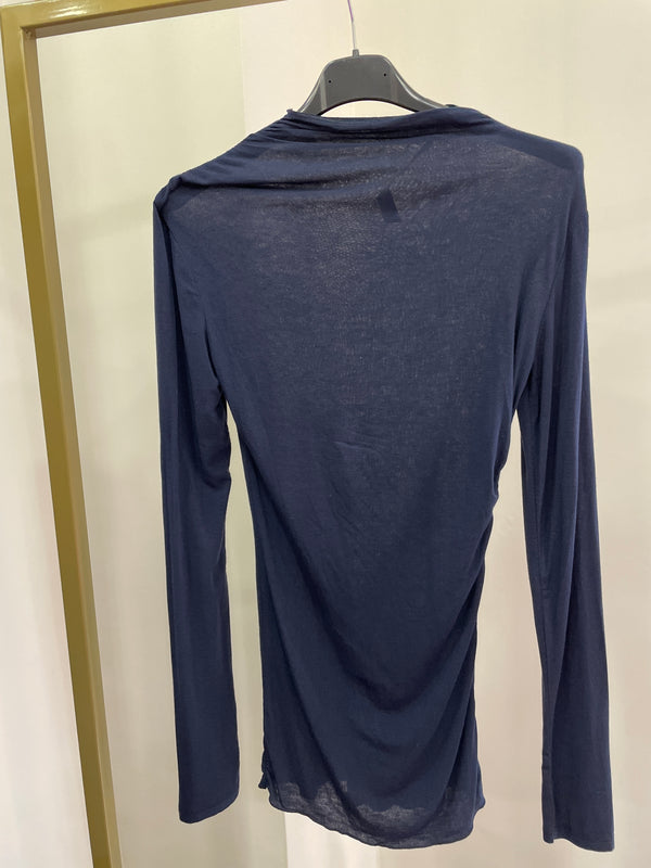 Maglia Kim mezzo collo Blu