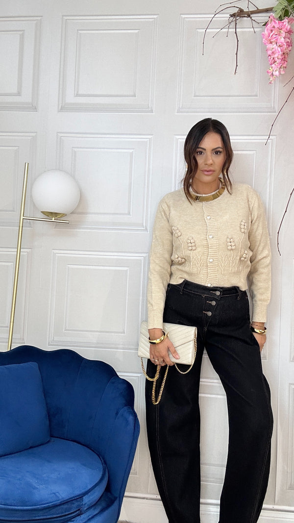 Cardigan Perla Beige