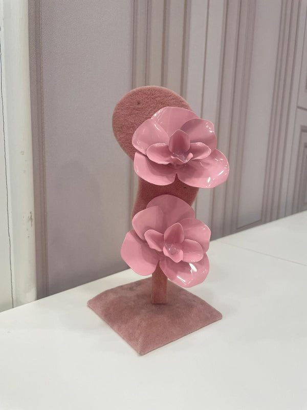 Orecchìni Fiore Rosa