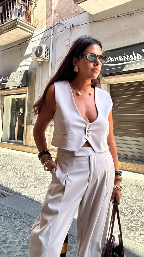 Gilet Isabel beige