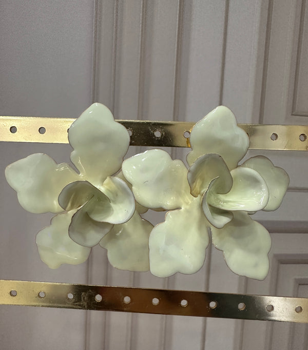 Orecchìni Fiore Panna