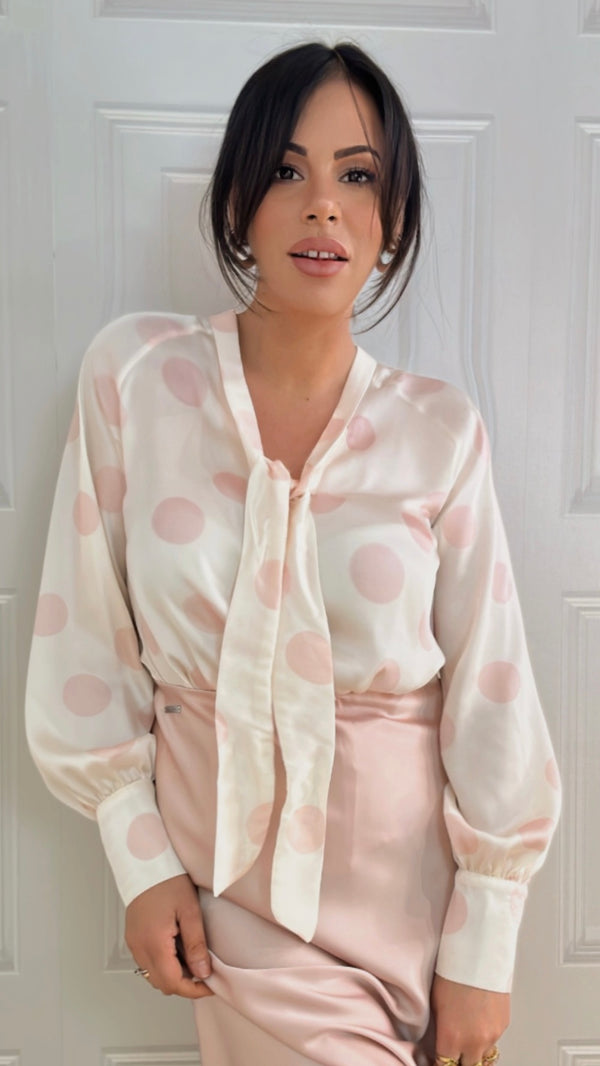 Camicia pois grandi  Rosa by Le Robe