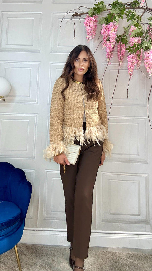 Pantaloni Zaira Cioccolato