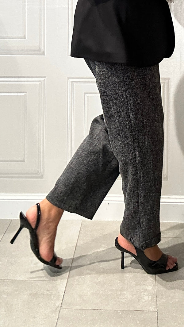 Sandalo in Vernice Black