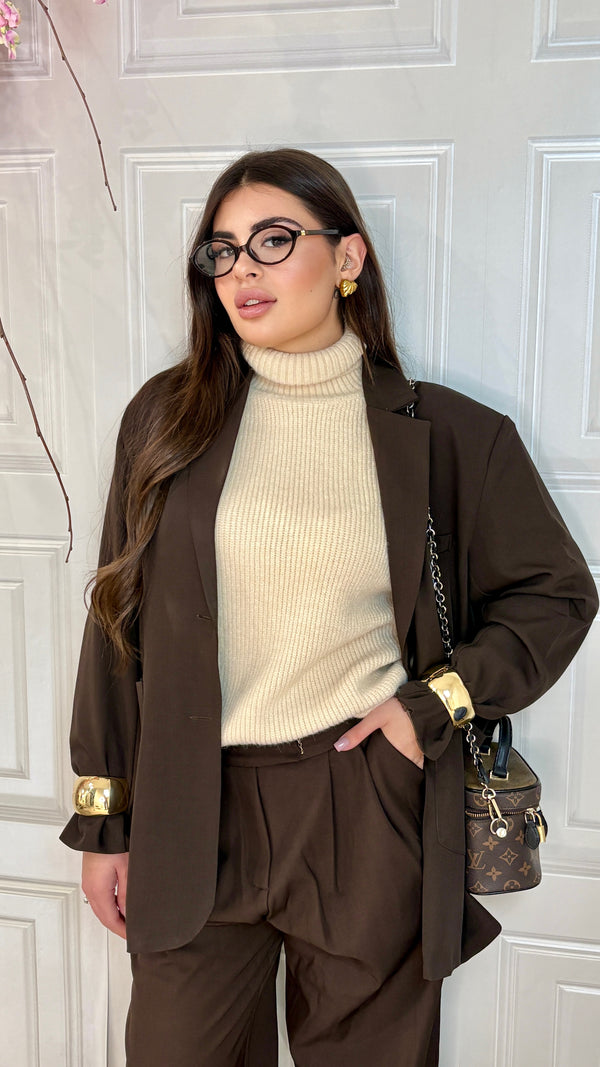 Giacca Elisabetta cioccolato