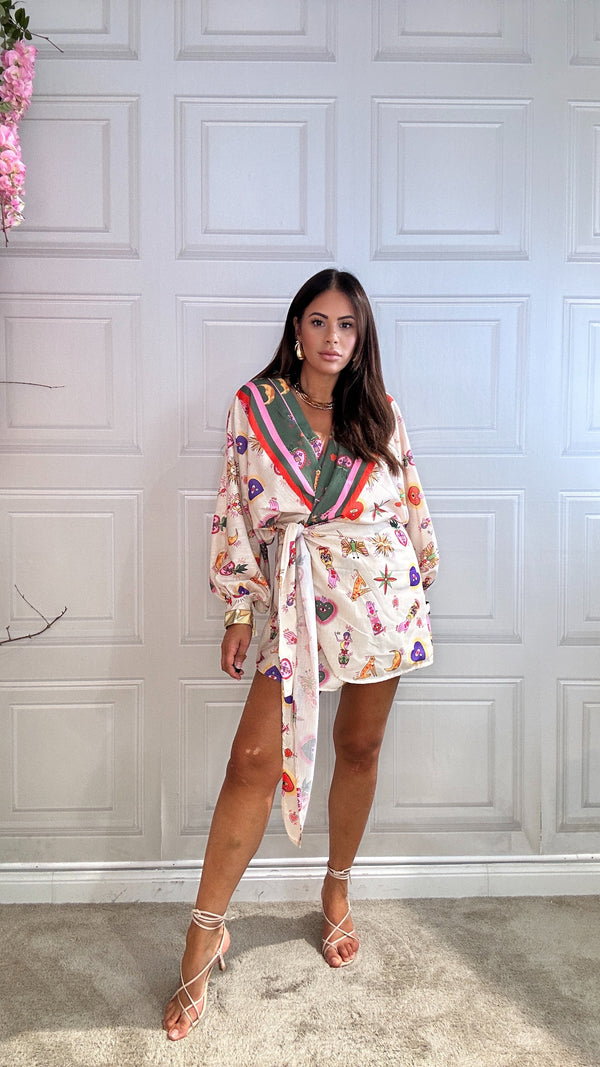 kimono Esmeralda crema