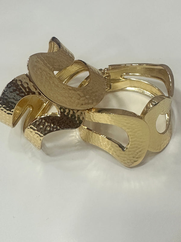 Bracciale onda martellata