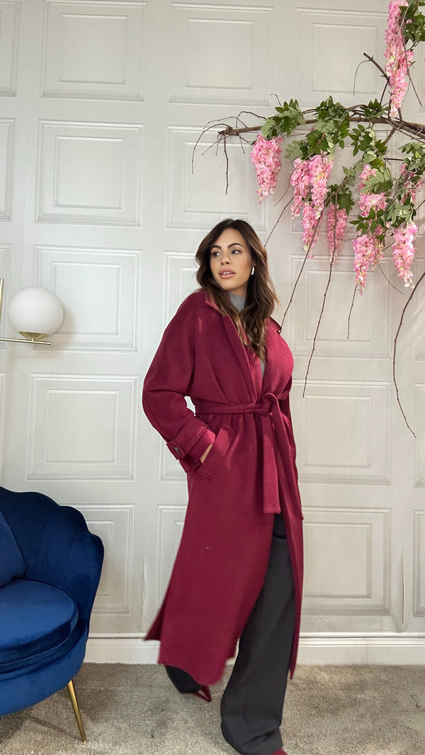 Cappotto Elvira made Italy Magenta