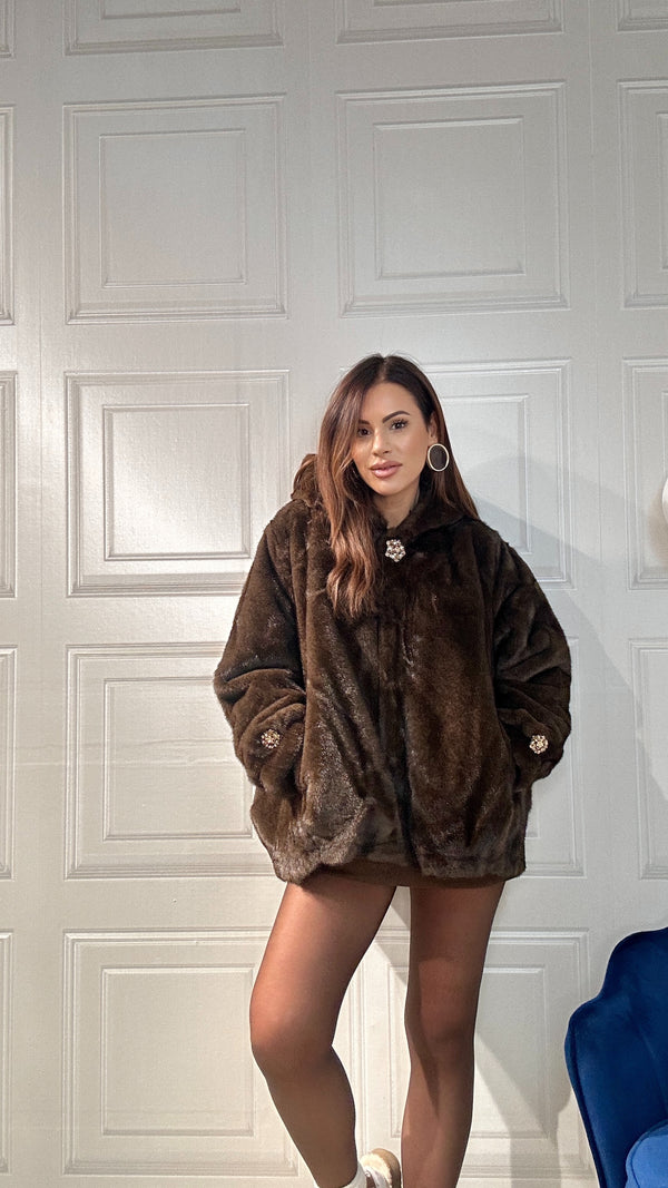 Eco-Pelliccia St. Moritz marrone