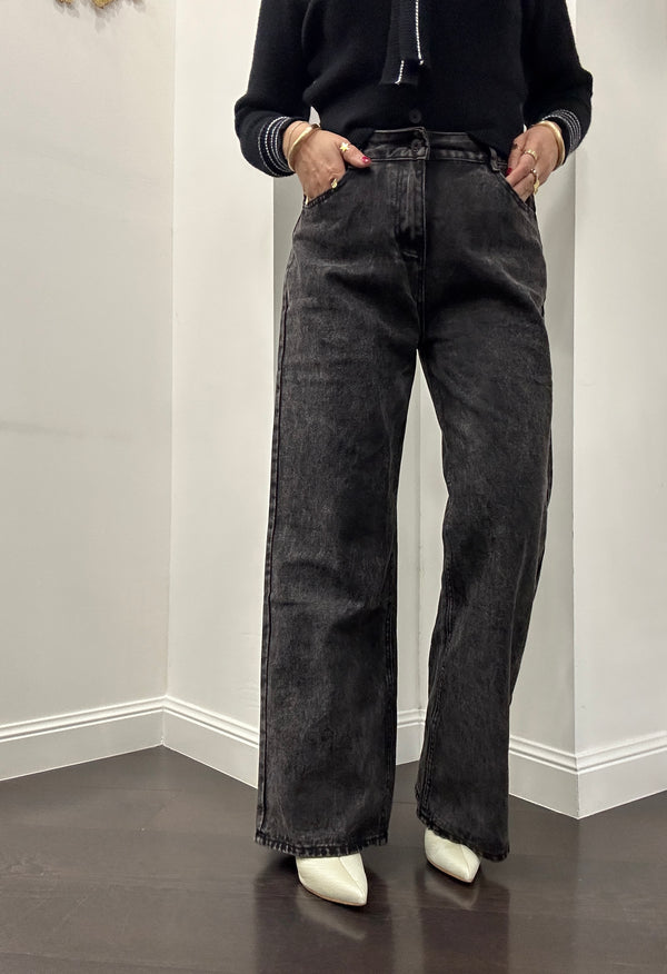 Jeans sfumato nero 8805